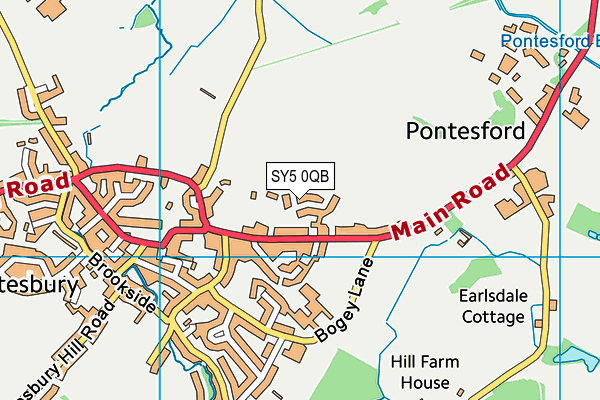 SY5 0QB map - OS VectorMap District (Ordnance Survey)