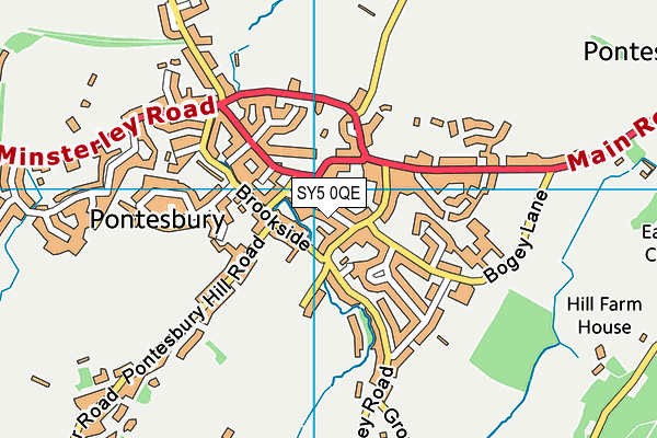 SY5 0QE map - OS VectorMap District (Ordnance Survey)