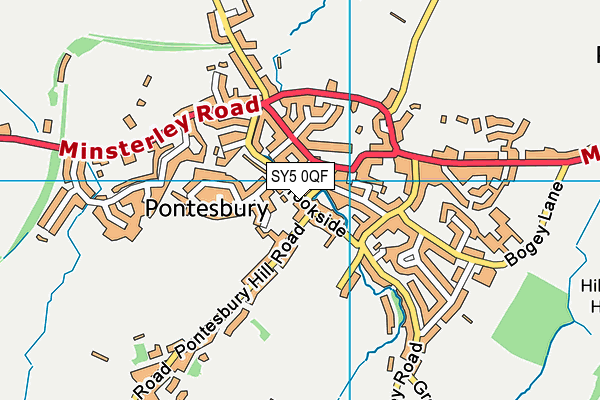 SY5 0QF map - OS VectorMap District (Ordnance Survey)