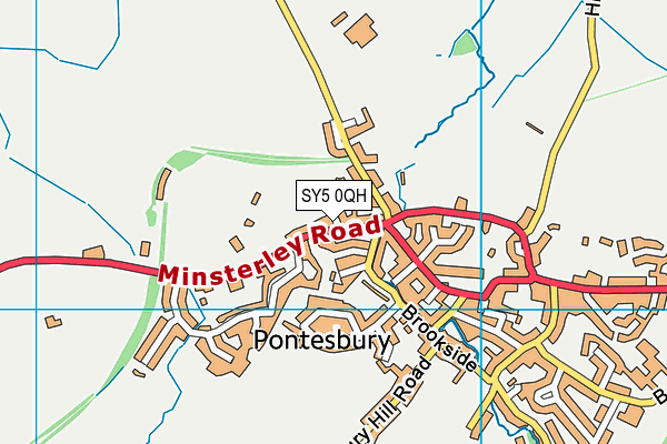 SY5 0QH map - OS VectorMap District (Ordnance Survey)