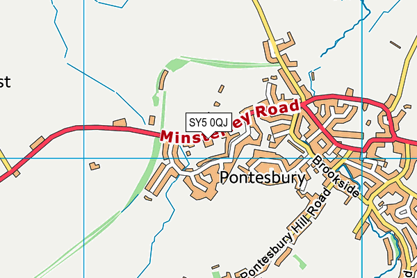 SY5 0QJ map - OS VectorMap District (Ordnance Survey)