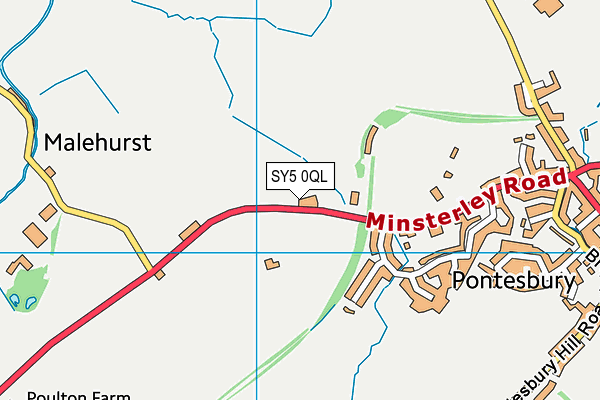 SY5 0QL map - OS VectorMap District (Ordnance Survey)