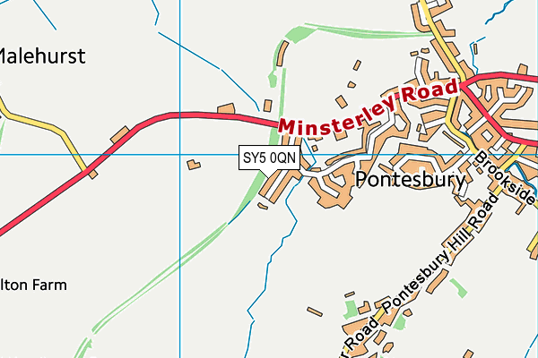 SY5 0QN map - OS VectorMap District (Ordnance Survey)