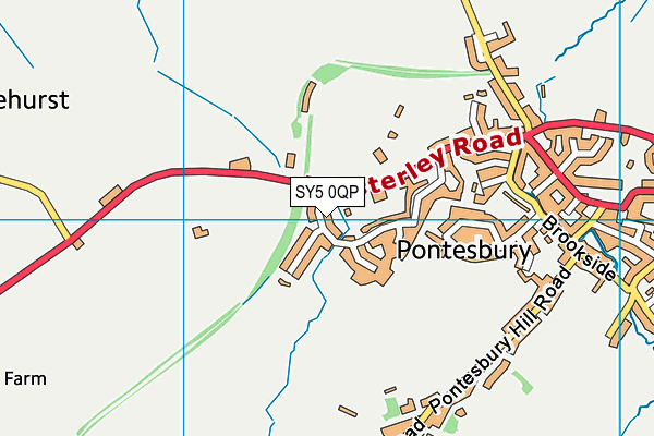 SY5 0QP map - OS VectorMap District (Ordnance Survey)