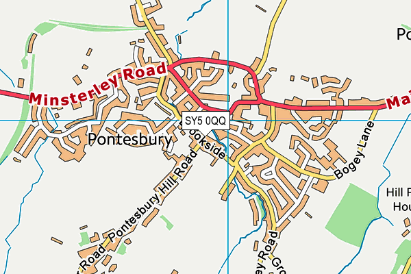 SY5 0QQ map - OS VectorMap District (Ordnance Survey)