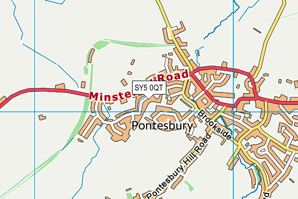 SY5 0QT map - OS VectorMap District (Ordnance Survey)