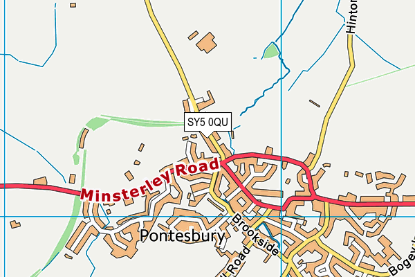 SY5 0QU map - OS VectorMap District (Ordnance Survey)