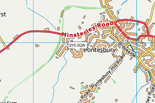 SY5 0QW map - OS VectorMap District (Ordnance Survey)