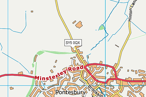 SY5 0QX map - OS VectorMap District (Ordnance Survey)