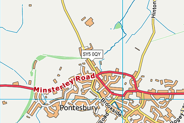 SY5 0QY map - OS VectorMap District (Ordnance Survey)