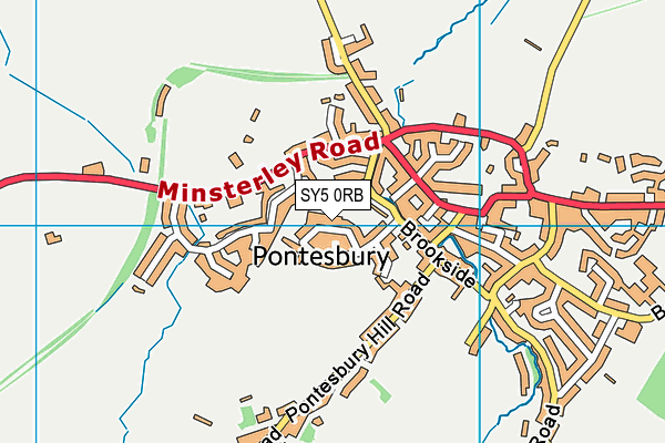 SY5 0RB map - OS VectorMap District (Ordnance Survey)