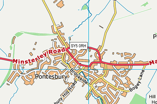 SY5 0RH map - OS VectorMap District (Ordnance Survey)