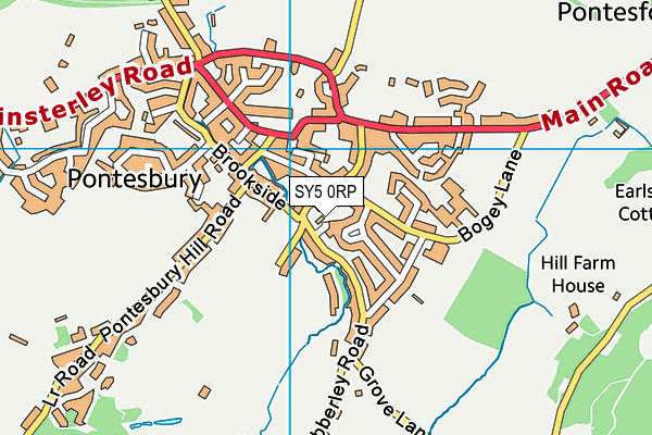 SY5 0RP map - OS VectorMap District (Ordnance Survey)