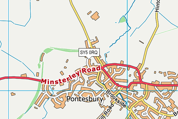 SY5 0RQ map - OS VectorMap District (Ordnance Survey)