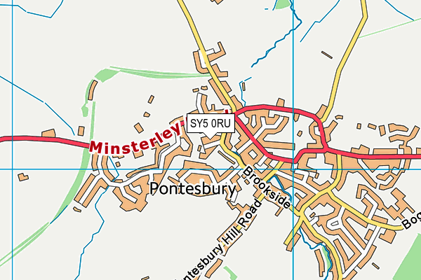 SY5 0RU map - OS VectorMap District (Ordnance Survey)