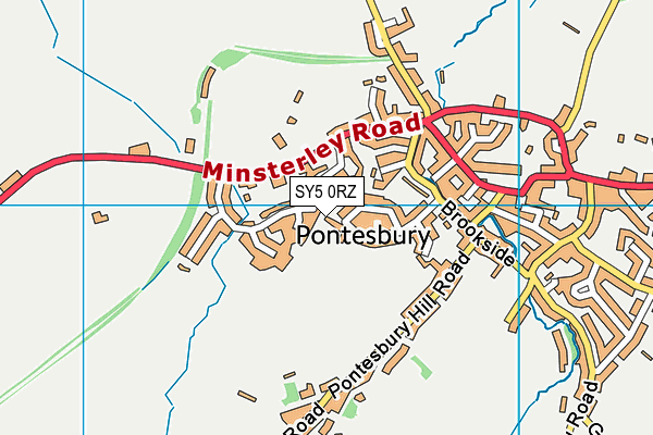 SY5 0RZ map - OS VectorMap District (Ordnance Survey)