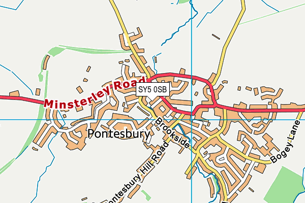 SY5 0SB map - OS VectorMap District (Ordnance Survey)