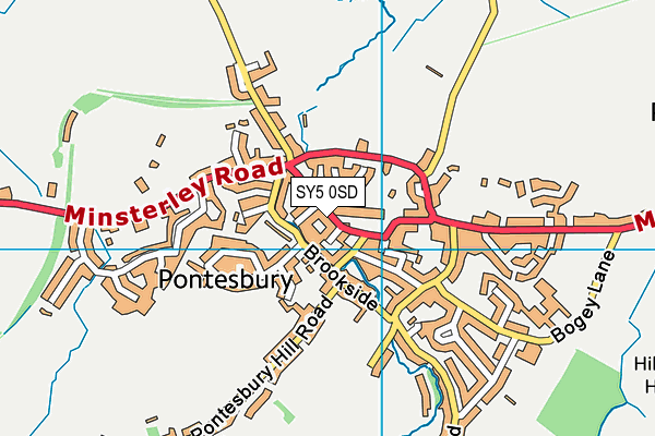 SY5 0SD map - OS VectorMap District (Ordnance Survey)