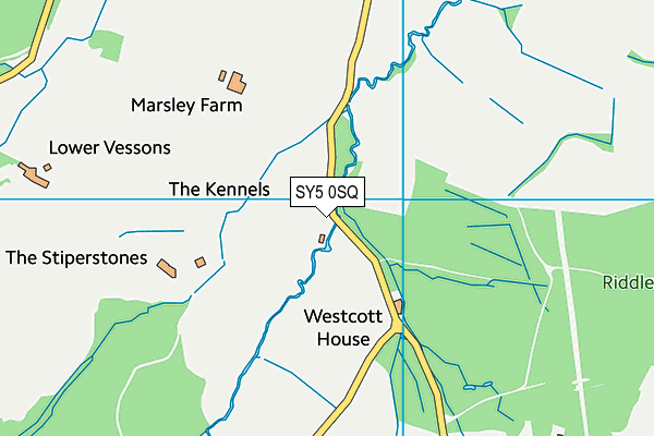 SY5 0SQ map - OS VectorMap District (Ordnance Survey)