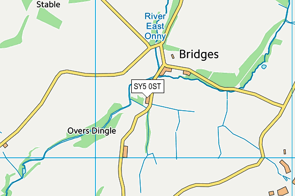 SY5 0ST map - OS VectorMap District (Ordnance Survey)