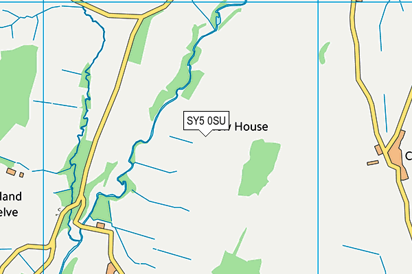 SY5 0SU map - OS VectorMap District (Ordnance Survey)