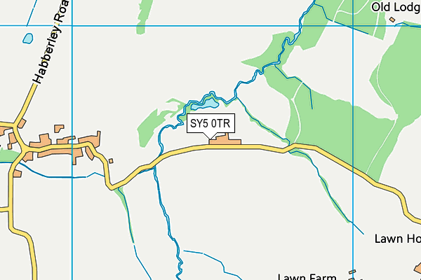 SY5 0TR map - OS VectorMap District (Ordnance Survey)