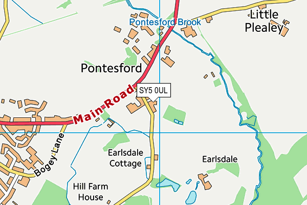 SY5 0UL map - OS VectorMap District (Ordnance Survey)