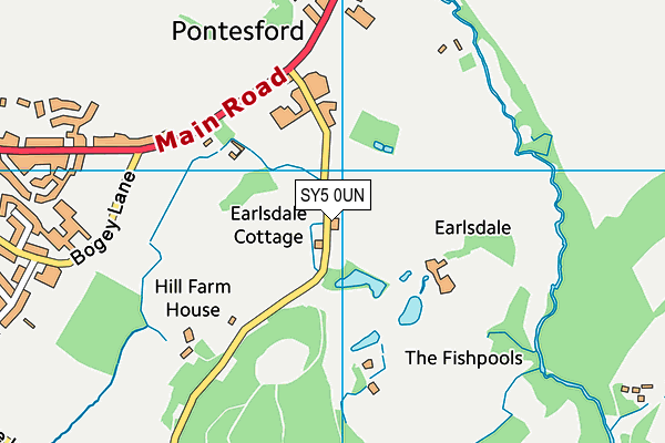 SY5 0UN map - OS VectorMap District (Ordnance Survey)