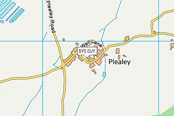 SY5 0UY map - OS VectorMap District (Ordnance Survey)