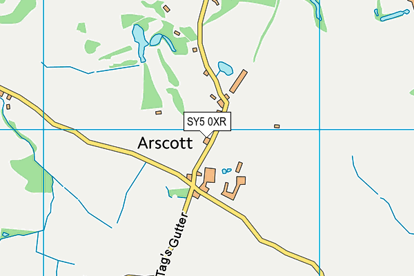 SY5 0XR map - OS VectorMap District (Ordnance Survey)