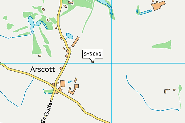 SY5 0XS map - OS VectorMap District (Ordnance Survey)