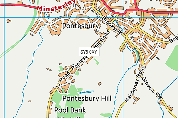 SY5 0XY map - OS VectorMap District (Ordnance Survey)