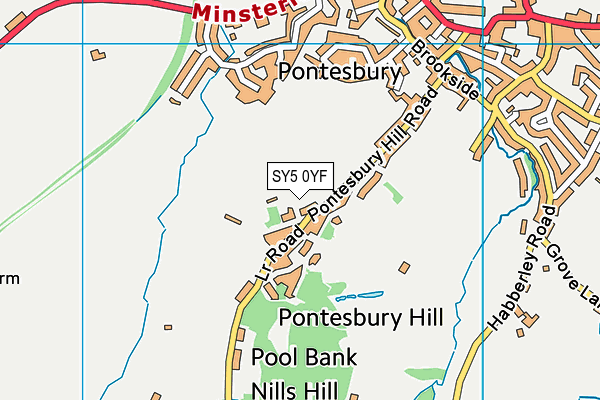 SY5 0YF map - OS VectorMap District (Ordnance Survey)