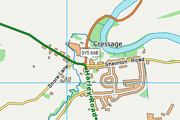 SY5 6AB map - OS VectorMap District (Ordnance Survey)