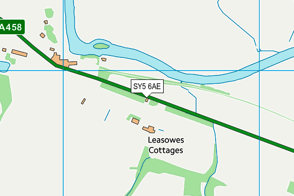 SY5 6AE map - OS VectorMap District (Ordnance Survey)