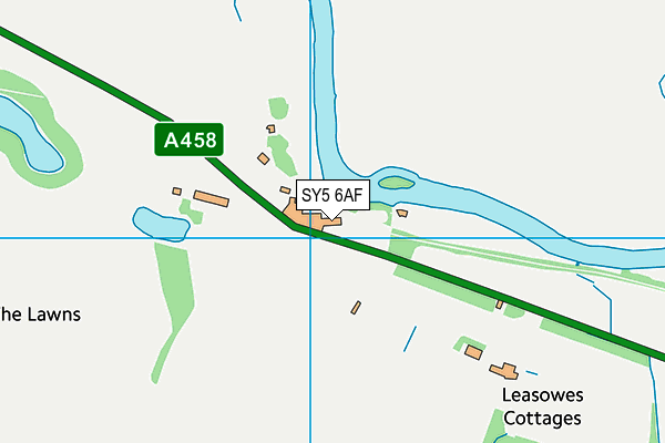 SY5 6AF map - OS VectorMap District (Ordnance Survey)