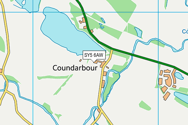 SY5 6AW map - OS VectorMap District (Ordnance Survey)