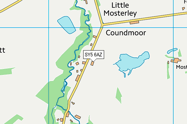 SY5 6AZ map - OS VectorMap District (Ordnance Survey)