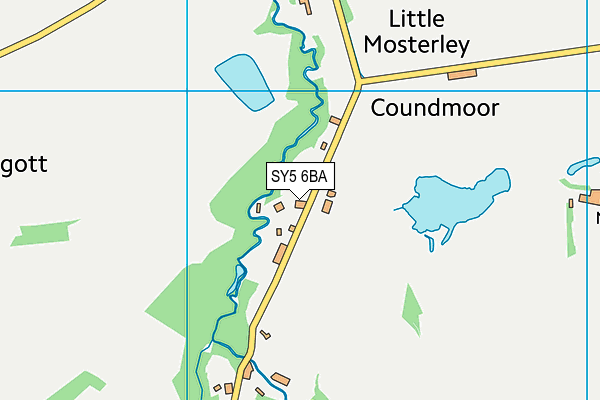 SY5 6BA map - OS VectorMap District (Ordnance Survey)