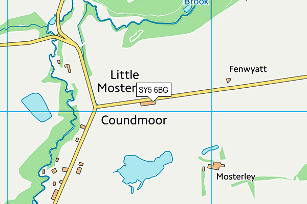 SY5 6BG map - OS VectorMap District (Ordnance Survey)