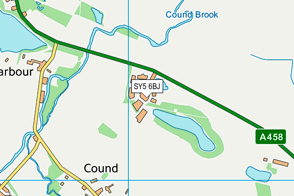 SY5 6BJ map - OS VectorMap District (Ordnance Survey)