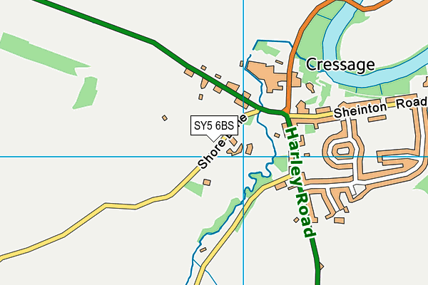 SY5 6BS map - OS VectorMap District (Ordnance Survey)