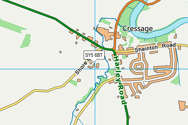 SY5 6BT map - OS VectorMap District (Ordnance Survey)