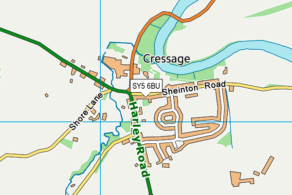 SY5 6BU map - OS VectorMap District (Ordnance Survey)