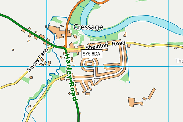 SY5 6DA map - OS VectorMap District (Ordnance Survey)