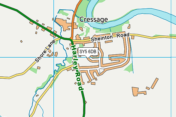 SY5 6DB map - OS VectorMap District (Ordnance Survey)