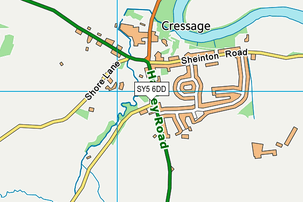 SY5 6DD map - OS VectorMap District (Ordnance Survey)