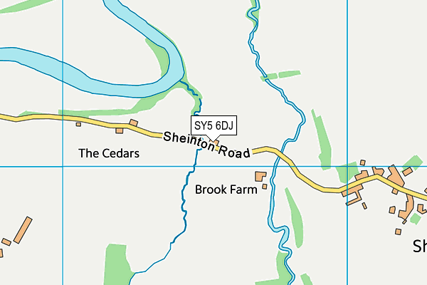 SY5 6DJ map - OS VectorMap District (Ordnance Survey)