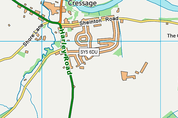 SY5 6DU map - OS VectorMap District (Ordnance Survey)