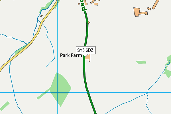 SY5 6DZ map - OS VectorMap District (Ordnance Survey)